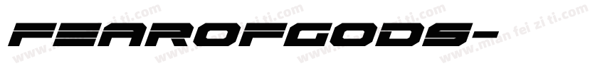 fearofgods字体转换