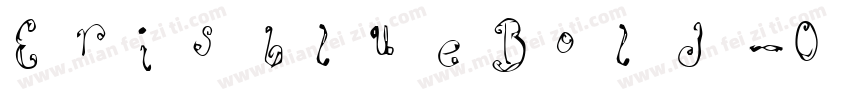 ErisblueBold-OVZwA字体转换