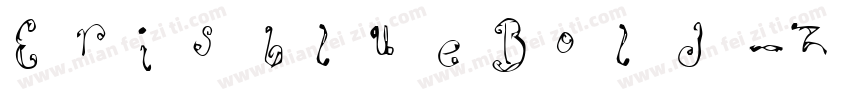 ErisblueBold-ZVKWJ字体转换