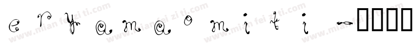 eryamaomiti字体转换