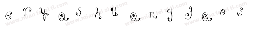 eryashuangdaoson字体转换