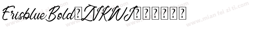 ErisblueBold-ZVKWJ字体转换