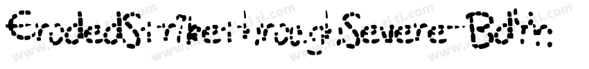 ErodedStrikethroughSevere-BdYn字体转换