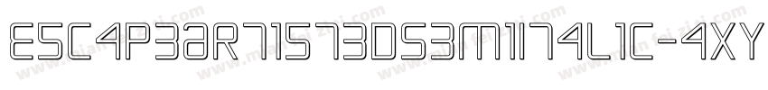 EscapeArtist3DSemiItalic-axYL5字体转换