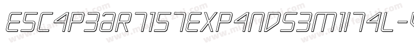 EscapeArtistExpandSemiItal-VG48w字体转换