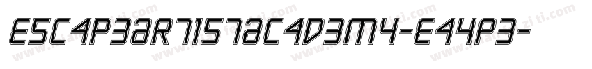 EscapeArtistAcademy-Ea4Pe字体转换