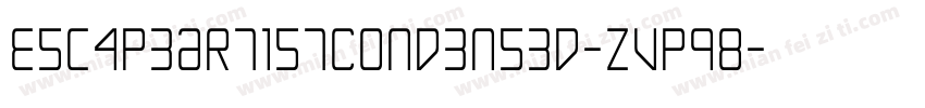 EscapeArtistCondensed-ZVpq8字体转换