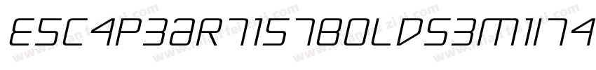 EscapeArtistBoldSemiItalic-ZVV8x字体转换