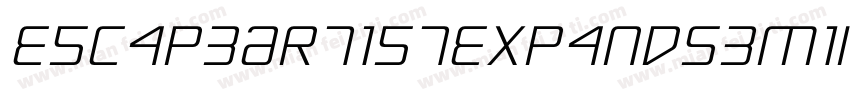 EscapeArtistExpandSemiItal-VG48w字体转换