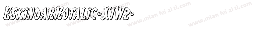 EskindarRotalic-X1W2字体转换