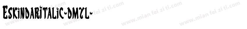EskindarItalic-dmyl字体转换