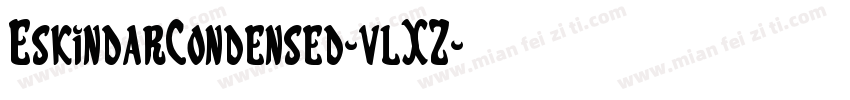 EskindarCondensed-vlXZ字体转换