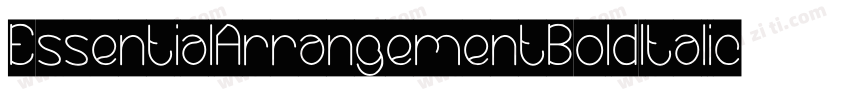 EssentialArrangementBoldItalic-pvwd字体转换