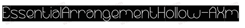 EssentialArrangementHollow-AXmp字体转换
