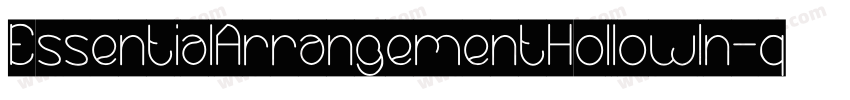 EssentialArrangementHollowIn-qwY1字体转换
