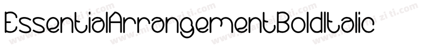 EssentialArrangementBoldItalic-pvwd字体转换