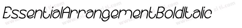 EssentialArrangementBoldItalic-pvwd字体转换