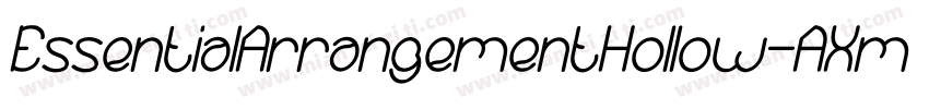 EssentialArrangementHollow-AXmp字体转换