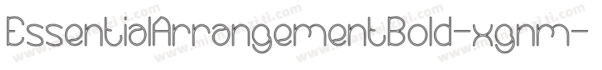 EssentialArrangementBold-xgnm字体转换
