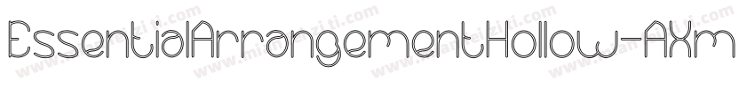 EssentialArrangementHollow-AXmp字体转换