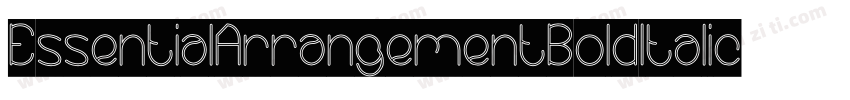 EssentialArrangementBoldItalic-pvwd字体转换