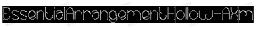 EssentialArrangementHollow-AXmp字体转换
