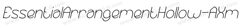 EssentialArrangementHollow-AXmp字体转换
