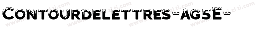 Contourdelettres-ag5E字体转换