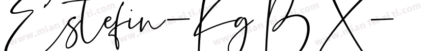 Estefin-KgBX字体转换