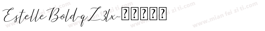 EstelleBold-qZ3lx字体转换