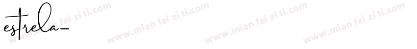 estrela字体转换