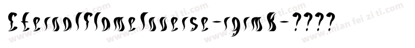 EternalFlameInverse-rgrmK字体转换