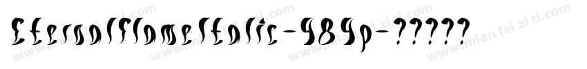 EternalFlameItalic-484p字体转换