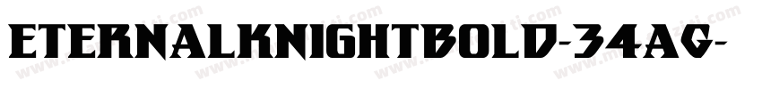 EternalKnightBold-34aG字体转换