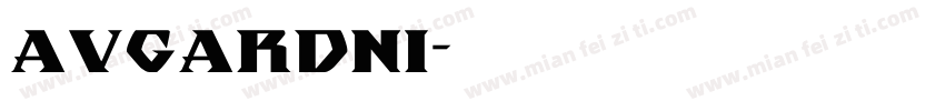 AVGARDNI字体转换