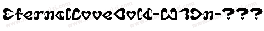 EternalLoveBold-W7Jn字体转换