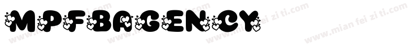 MpFBaGency字体转换 MpFBaGency字体转换