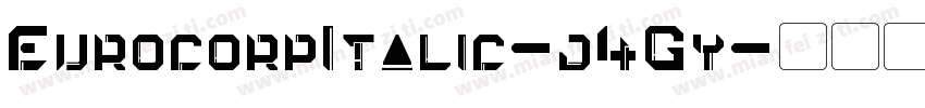 EurocorpItalic-j4Gy字体转换