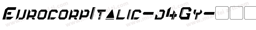EurocorpItalic-j4Gy字体转换