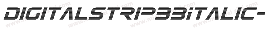 DigitalstripbbItalic-9XGy字体转换