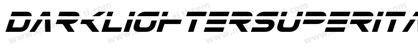 DarklighterSuperItalic-0Zgz字体转换