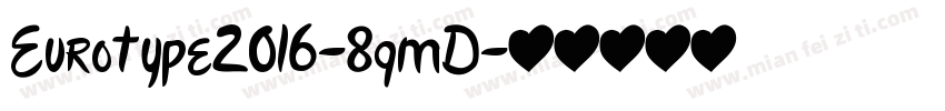 Eurotype2016-8qmD字体转换