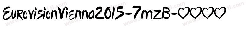 EurovisionVienna2015-7mzB字体转换