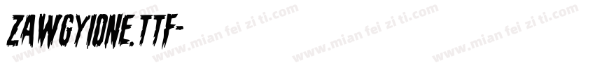 zawgyione.ttf字体转换