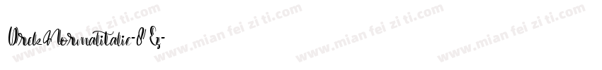DrekNormalitalic-8Ez字体转换