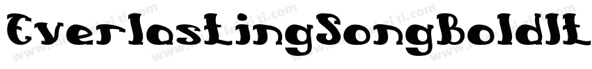 EverlastingSongBoldItalic-8KZz字体转换