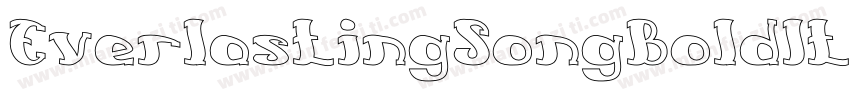 EverlastingSongBoldItalic-8KZz字体转换