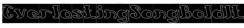 EverlastingSongBoldItalic-8KZz字体转换