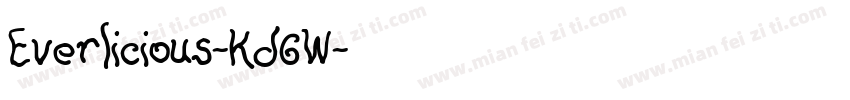 Everlicious-Kd6W字体转换