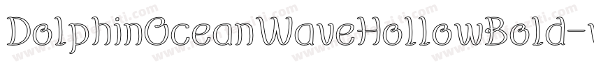 DolphinOceanWaveHollowBold-vV6A字体转换